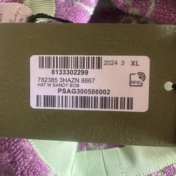 NWT Gucci Authentic Gg Jacquard Bucket Hat Terry Cloth Hat Green Sz XL 100% Auth - Picture 6 of 7